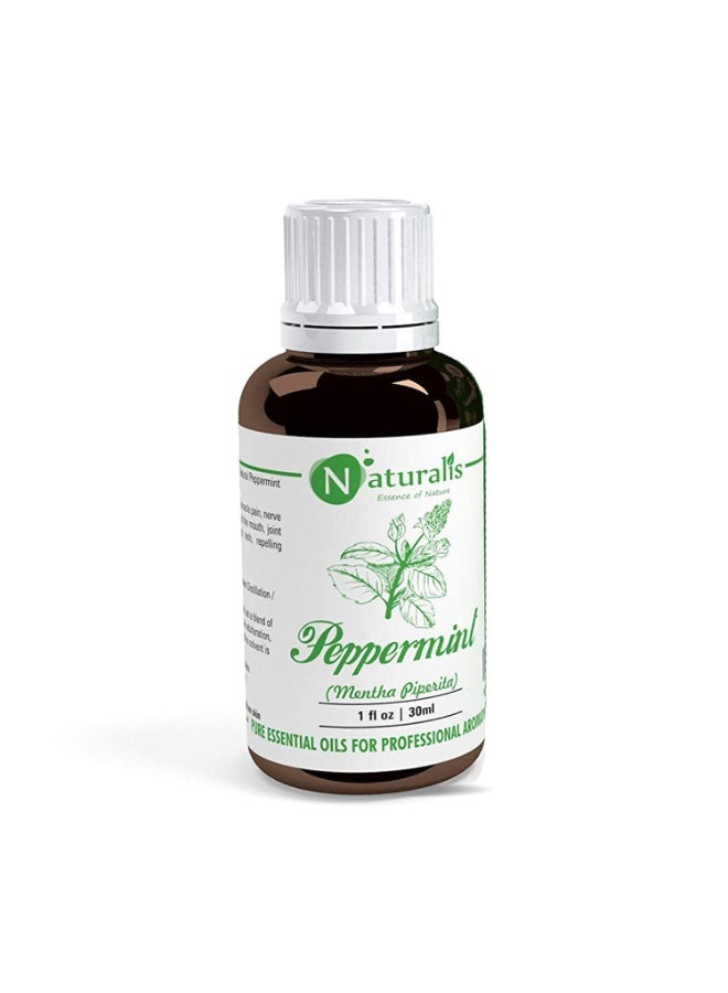 Naturalis Peppermint Essential Oil - Pure Therapeutic Grade Peppermint Oil For Hair, Skin Care, Steaming, Diffuser & Aromatherapy - Soothing Relief - 30Ml - Image 3